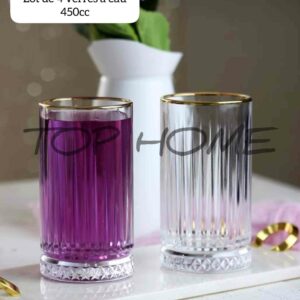Lot de 4 long verres long 450CC Elysia