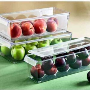 Rangement frigo avec couvercle 36 X 10.5 X 10 cm