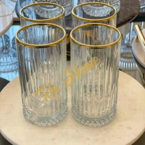 Lot de 4 long verres elysia 280CC