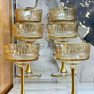 Service à coupe 6 pièces elysia doré