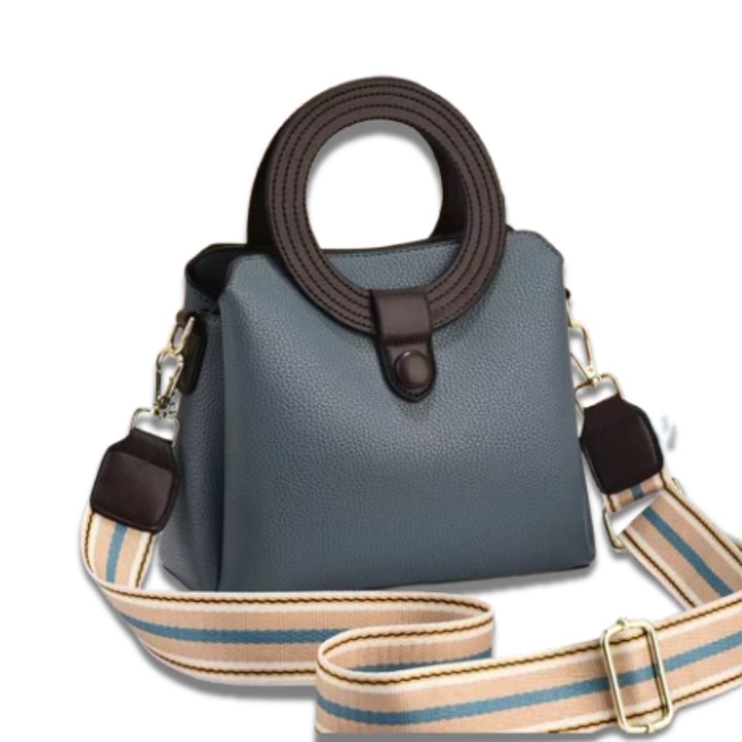 Sac à main 'Canna' -3SM09- Bleu
