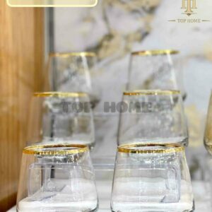 Lot de 6 verres à eau transparent