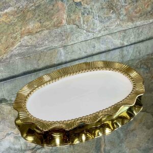 Plat de présentation ovale 25 x 15 cm