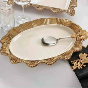 Plat de présentation ovale