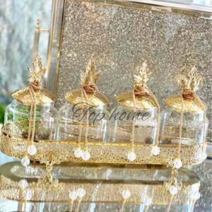 Ensemble de 4 Porte-Épices en Verre