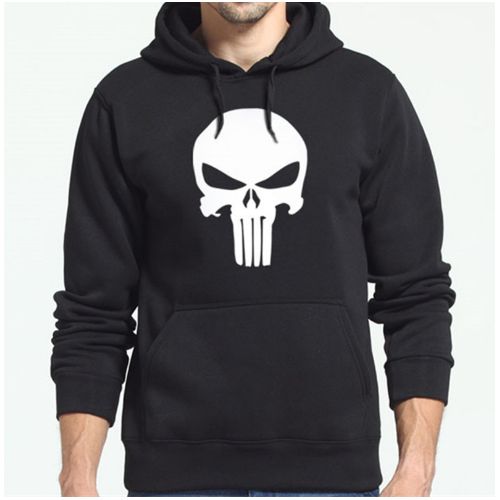 Capuche Noir - Tête de Mort