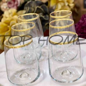 Lot de 6 verres à Eau Transparent 370ML