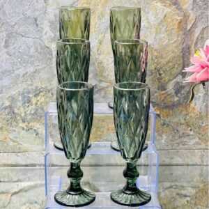 Pack de 6 Flûtes En Verre - Fumé