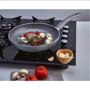 Poêle en fonte de granite de fer multi-usage - 32cm