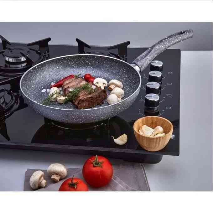 Poêle en fonte de granite de fer multi-usage - 32cm