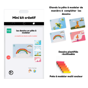 kit créatif - Des dessins en pate à modeler