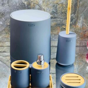 Ensemble d'Accessoires de Salle de Bain 5 Pièces en Acrylique