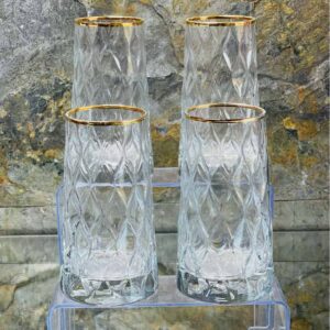 Lot De 4 Verres A Eau 345 Ml