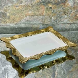 Plat de présentation rectangulaire 19*14.5cm