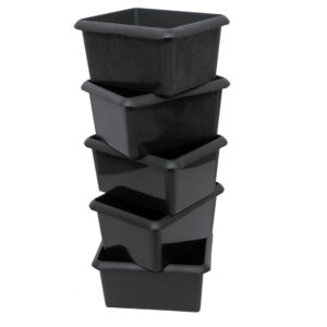 Set 5 Boites de Rangement Concept Box 6L - Noir