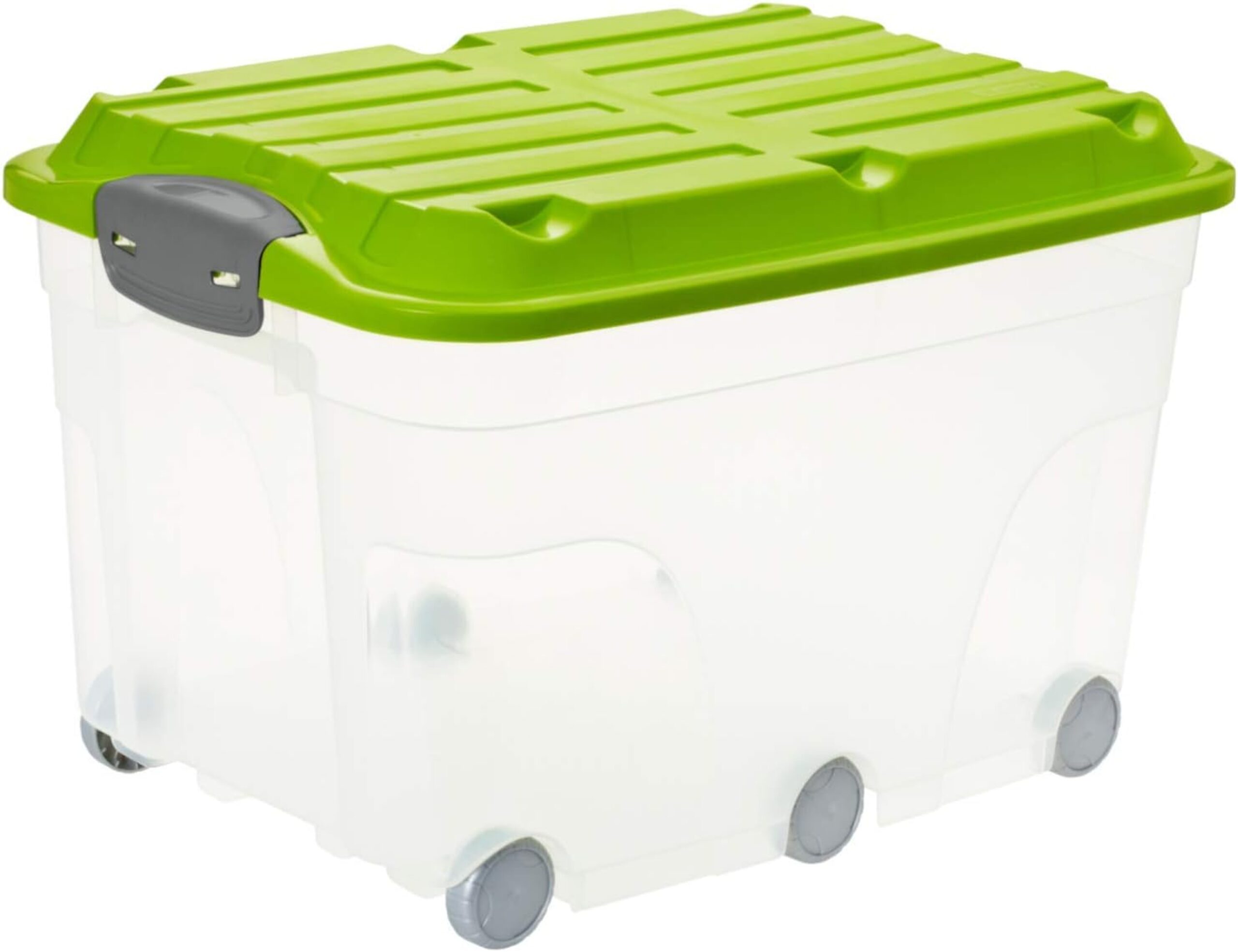 Boite de rangement avec roulettes et couvercle Roller 6. 57L