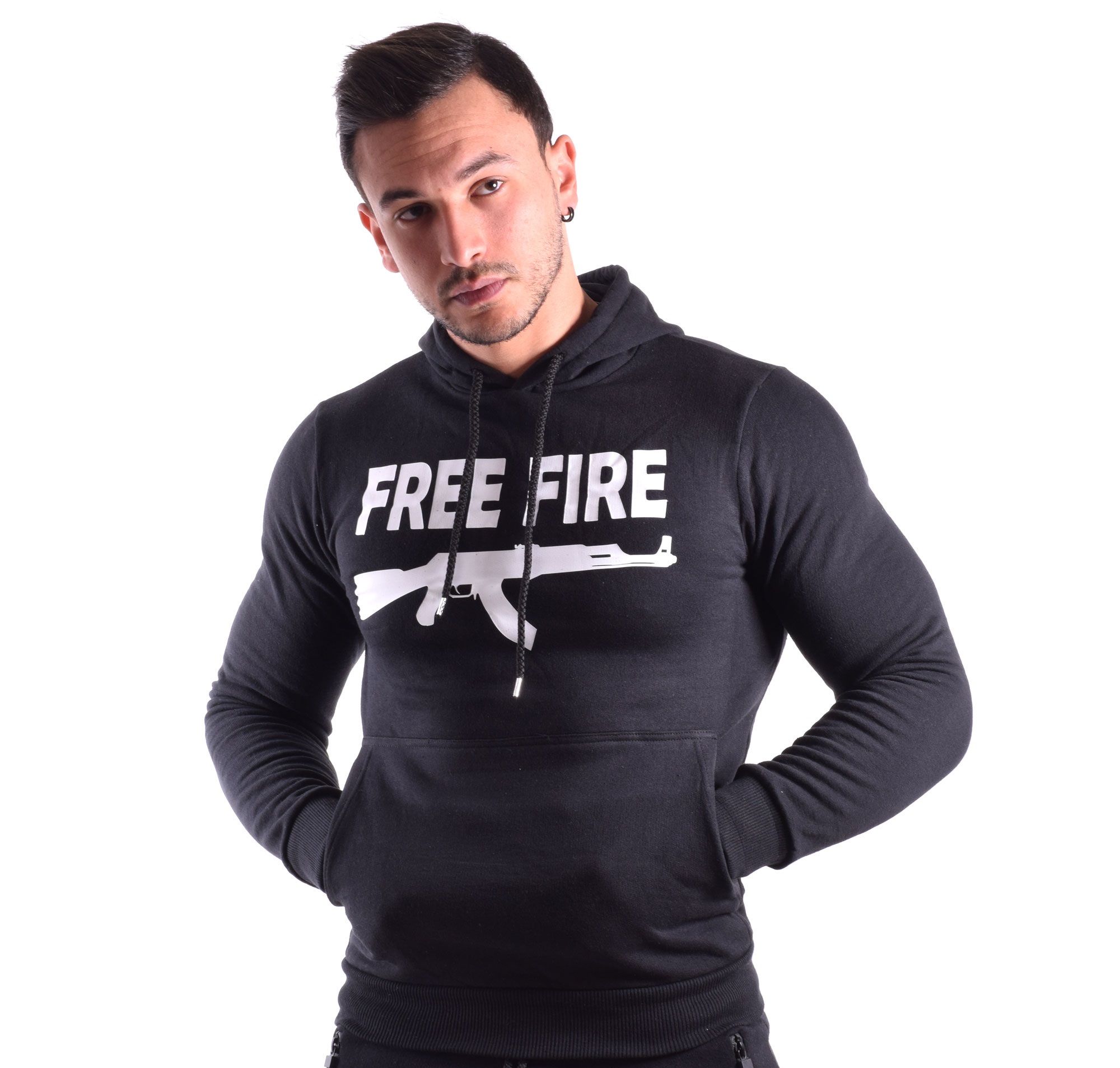 Capuche Noir - Free Fire 1