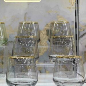 Lot de 6 verres à Eau Fumé