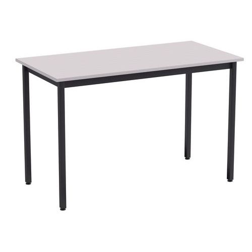 METABOIS Table scolaire Biplace - Acier/MDF- Noir - HxLxP(74x110x45)cm