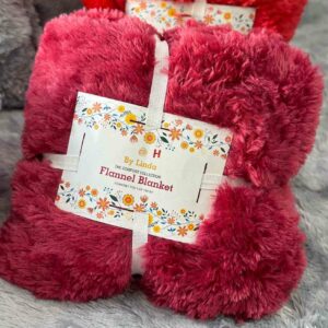 Drap-Housse 2 Places Caniche avec 2 Coussins - Rouge Bordeaux