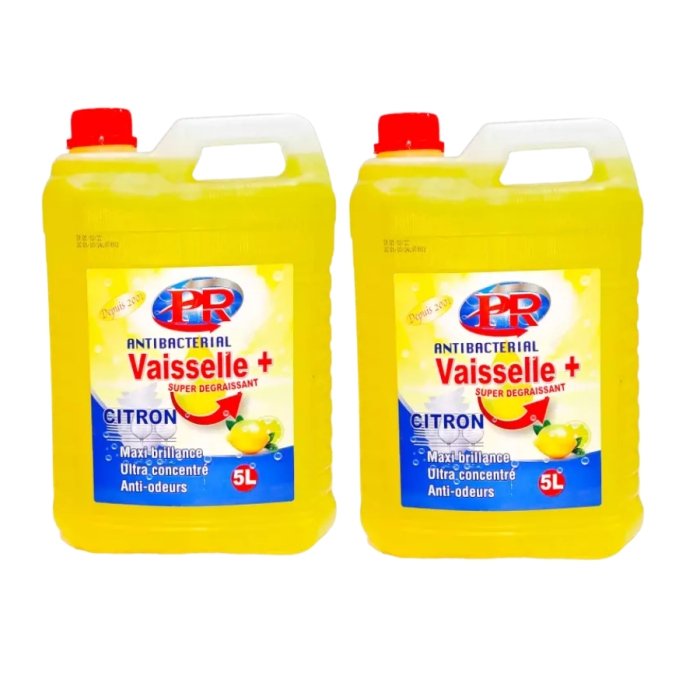 Pack de 2 liquides Vaisselle plus citron 5 litres x 2