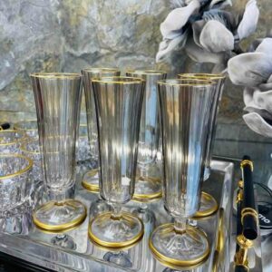 Service de 6 Flûtes Fumé