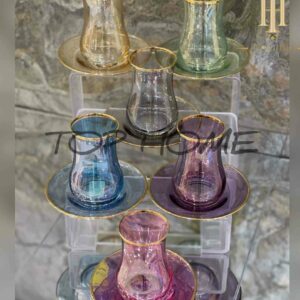 Service à thé en verre 12 pièces