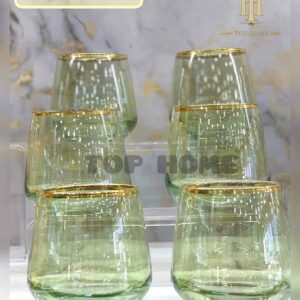 Lot de 6 verres à Eau Vert