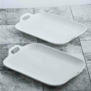 Set de 2 assiettes de présentation rectangulaire 25*17cm