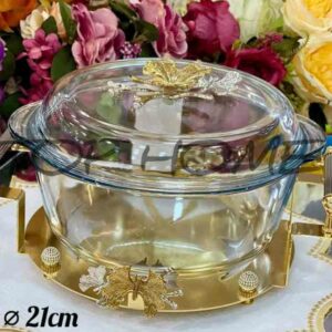 Plat de présentation avec support 21cm