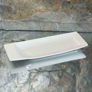 Plat porcelaine blanche 26*10cm