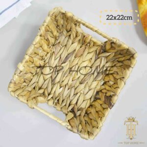 Corbeille à pain- osier tressé 22*22cm