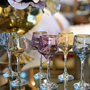 Lot de 6 coupes à zrir En Verre