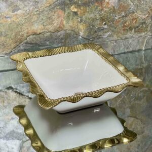 Saladier de présentation Carré 21*21*6cm