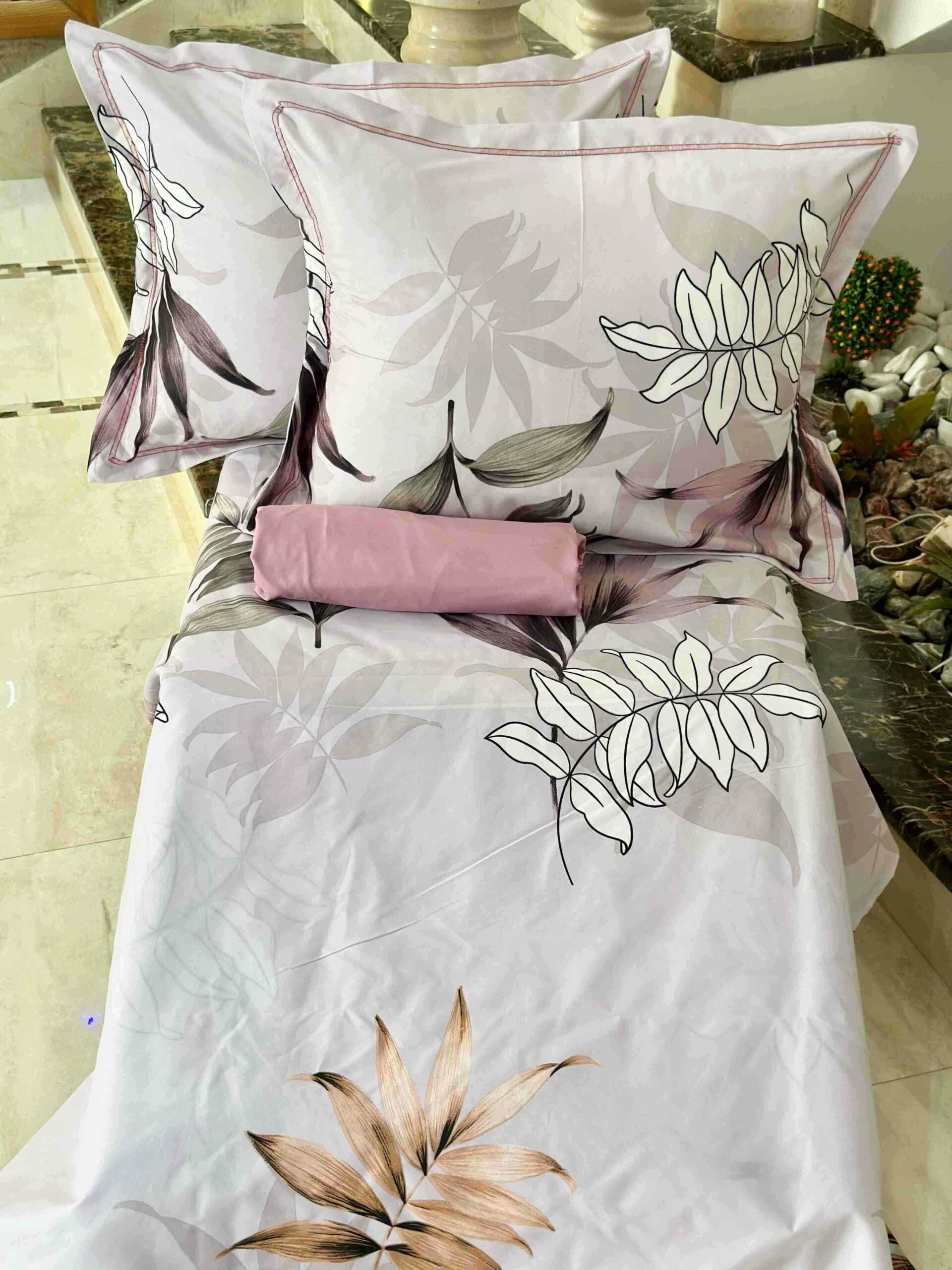 Parure de lit 2 places 4 pièces