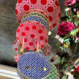 Service à gâteau en verre 7 pièces