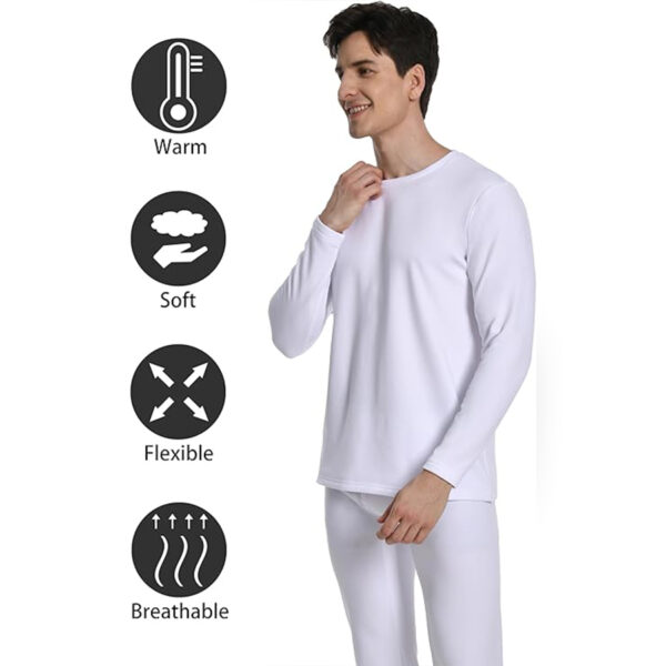 Ensemble Sous Vêtement Cotton Thermique T-Shirt et Pantalon