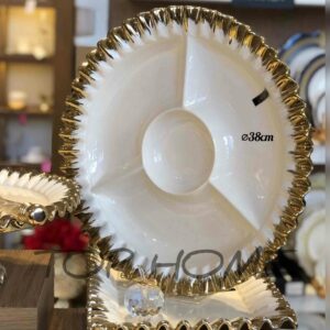 Plat de service divisé plateau en apéritif avec des compartiments