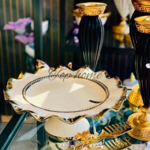 Présentoir a gâteaux sur pied porcelaine