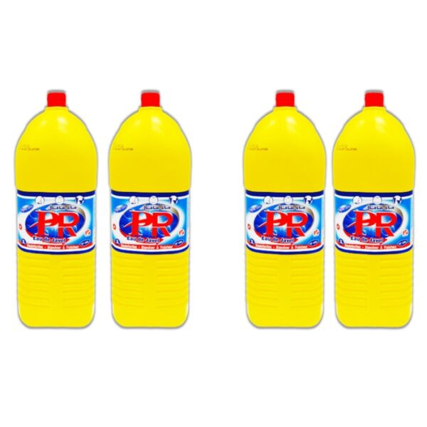 Lot de 4 bouteilles d'eau de javel 3 litres x 4