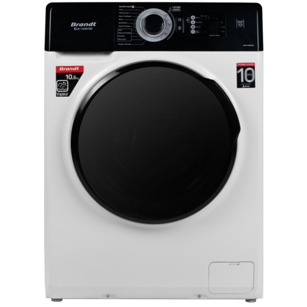 Lave Linge Frontal BRANDT 10.5kg - Blanc