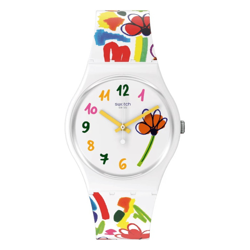 MONTRE MIXTE SWATCH FLOWERZ SO28W108