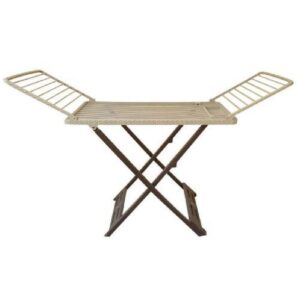 SOFPINCE Sèche Linge - Plastique Rotin - Grège & Marron