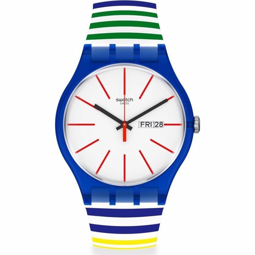 Montre Pour homme Swatch Home Stripe SUON715