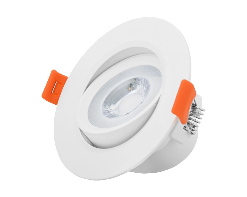 Pack de 10 Lampe LED à spot mobile à lumière chaude TORNADO 6 watts lumière jaune SMW-W06H