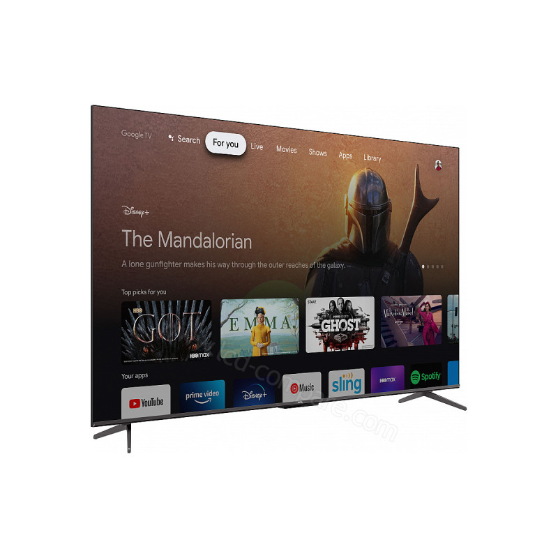 TV TCL P735 55" LED UHD 4K / Smart TV / ANDROID / Noir + Abonnement Gratuit