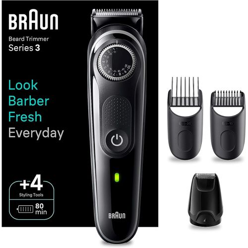 Tondeuse à Barbe Rechargeable BRAUN BT3440 - Noir