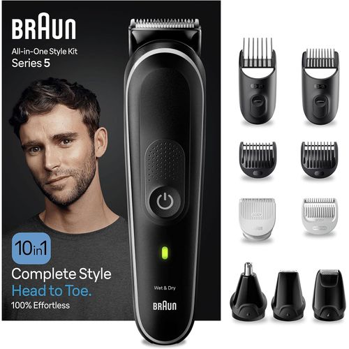 Tondeuse Multifonction 10EN1 BRAUN MGK5440 Rechargeable - Noir