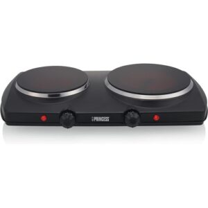 Plaque de cuisson vitrocéramique - 303021 - 16 et 19 cm de diamètre - 5 réglages