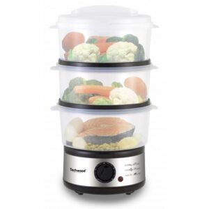 Cuiseur vapeur - TCV750 - 7,5 L - 3 paniers - Couvercle plastique